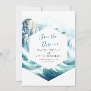 Custom Modern Nautical Wedding Save The Date