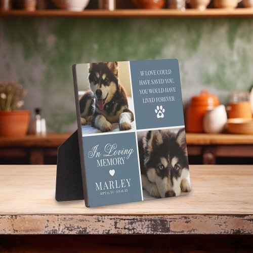 Custom Modern Pet Memorial Photo