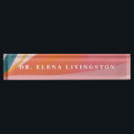 Custom Modern PhD graduation gift Desk Name Plate<br><div class="desc">Designed and illustrated by Morgan Harper Nichols for Market   Supply</div>