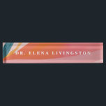 Custom Modern PhD graduation gift Desk Name Plate<br><div class="desc">Designed and illustrated by Morgan Harper Nichols for Market   Supply</div>