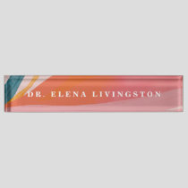 Custom Modern PhD graduation gift Desk Name Plate