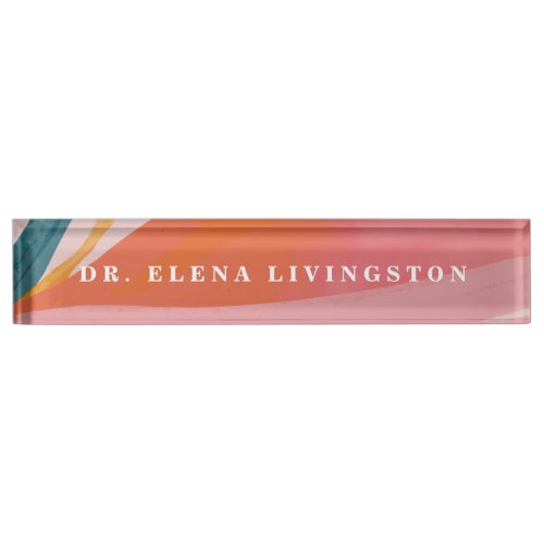 Custom Modern PhD graduation gift Desk Name Plate