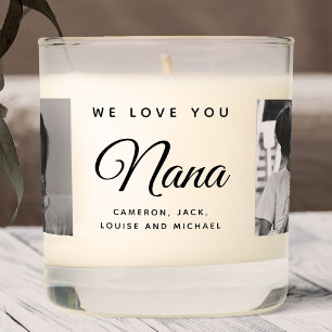 Custom Modern Photo Collage Nana Mother's Day Scented Candle