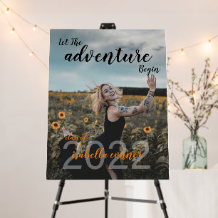 Custom Modern Photo Graduation 2022 Foam Board
