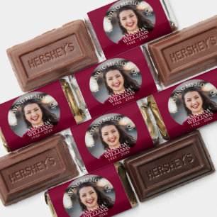 Custom Modern Photo Memorial Keepsake Chocolate Hershey's Miniatures