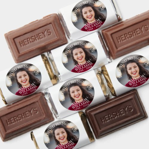 Custom Modern Photo Memorial Keepsake Chocolate Hersheys Miniatures