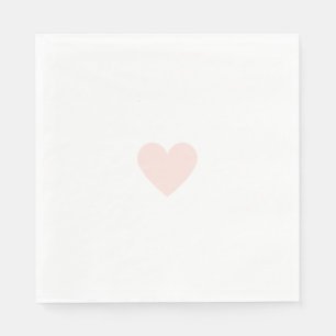 Custom Modern Pink Heart Napkins