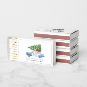 Custom Modern Police Officer Christmas Tree Car Matchboxes