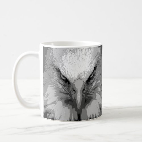 Custom Modern Pop Art Eagle Head Template Coffee Mug