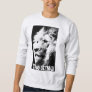 Custom Modern Pop Art Lion Head The King Men's Ash Sweatshirt