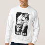 Custom Modern Pop Art Lion Head The King Men's Sweatshirt