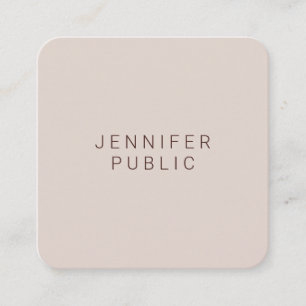Custom Modern Professional Elegant Colors Template Square Business Card