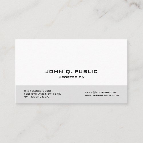 Custom Modern Professional Elegant Template Business Card