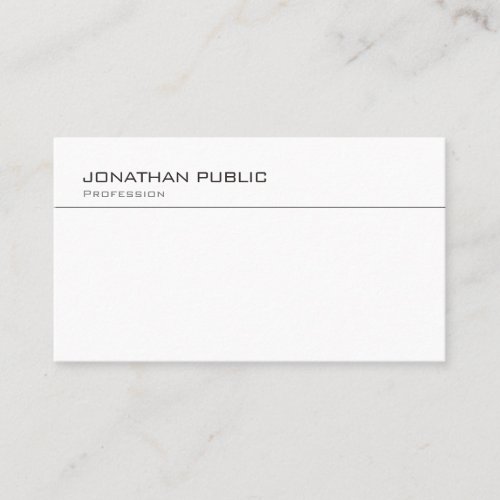 Custom Modern Professional Simple Elegant Template Business Card