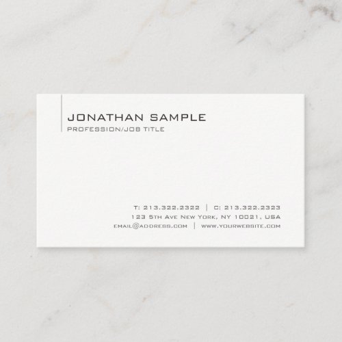 Custom Modern Professional Template Minimalist Business Card