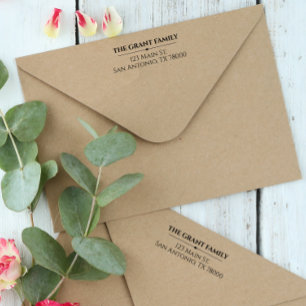 Custom Modern Return Address Self-inking Stamp