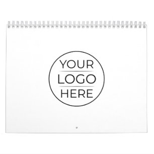 Custom Modern Round Business Logo Calendar