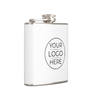 Custom Modern Round Business Logo Flask