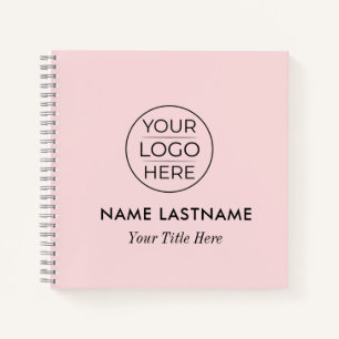 Custom Modern Round Business Logo Notebook