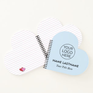 Custom Modern Round Business Logo Notebook