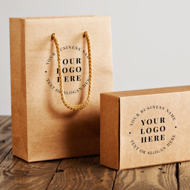 Custom Modern Round Business Logo Promotional Self-inking Stamp (Creator Uploaded)