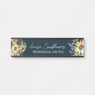 Custom Modern Rustic Creative Office Door Sign