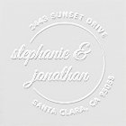 Custom Modern Script Circular Return Address