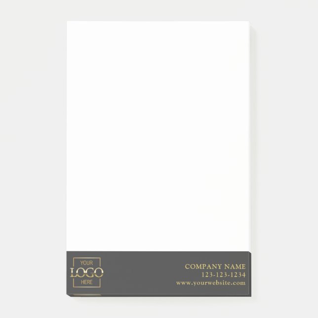 Custom Modern Simple Business Logo Professional  Post-it Notes (Front)