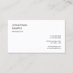 Custom Modern Simple Design Professional Elegant Business Card
