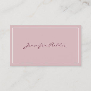 Custom Modern Simple Elegant Colors Template Business Card