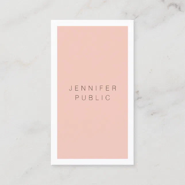 Custom Modern Simple Elegant Minimalist Template Business Card | Zazzle