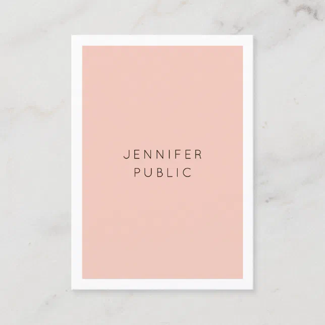 Custom Modern Simple Elegant Minimalist Trendy Business Card | Zazzle