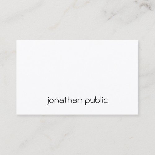 Custom Modern Simple Elegant Professional Template Business Card