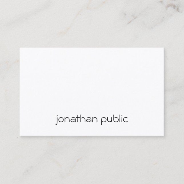 Custom Modern Simple Elegant Professional Template Business Card (Front)