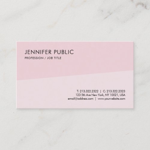 Custom Modern Simple Elegant Professional Template Business Card