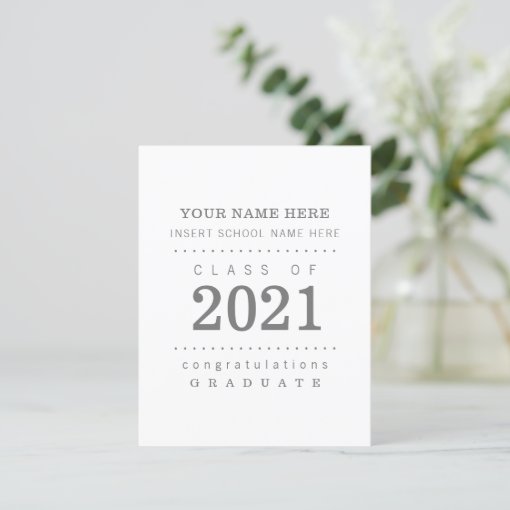 Custom Modern & Simple Graduation Announcements ♥ | Zazzle