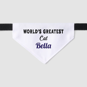 Custom Modern Simple Monogrammed Pet Bandana Collar