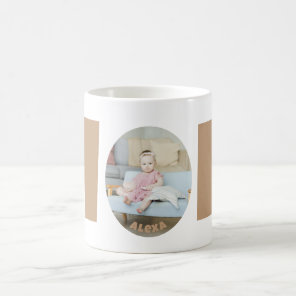 Custom modern simple Mother's Day gift photo Mom Coffee Mug