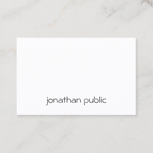 Custom Modern Simple Professional Elegant Template Business Card