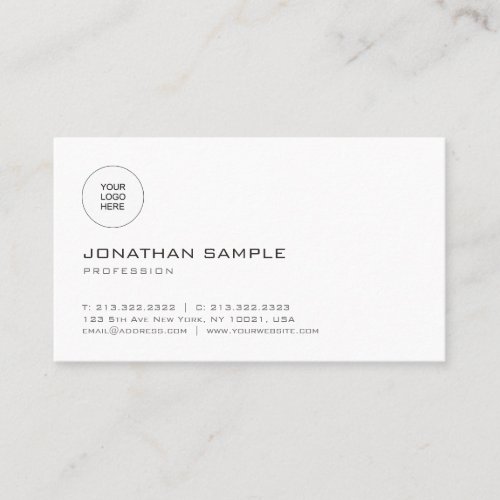 Custom Modern Simple Template Professional Business Card