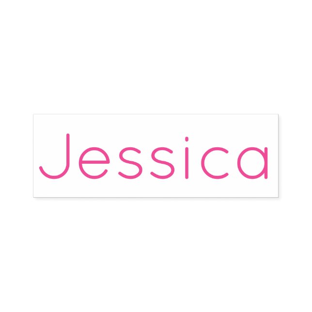 Custom Modern & Simple Your Name or Word Self-inking Stamp (Design)
