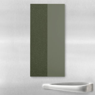 Custom Modern Split Moss Green Magnetic Notepad