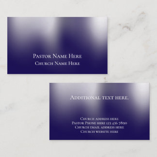 Custom Modern Stylish Christian Church Pastor  Business Card
