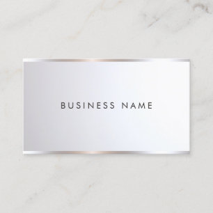 Custom Modern Stylish Professional Silver Template Business Card