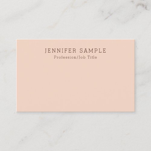 Custom Modern Stylish Simple Design Template Business Card