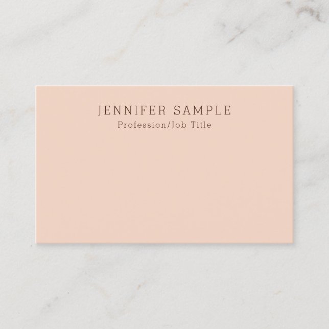 Custom Modern Stylish Simple Design Template Business Card (Front)