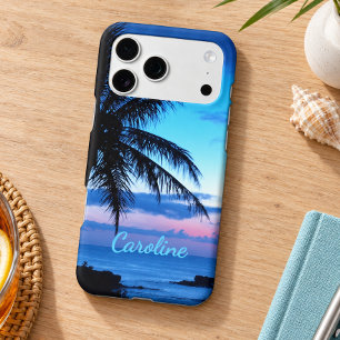 Custom Modern Tropical Island Beach Sunset Photo Iphone 18 Pro Max Case