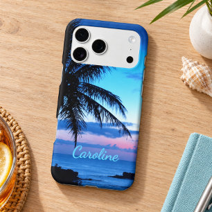 Custom Modern Tropical Island Beach Sunset Photo Iphone 18 Pro Max Case