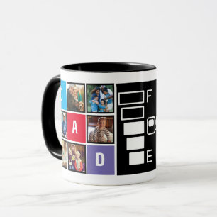 Custom Modern Typography Dad Joke Fuel Photo Mug