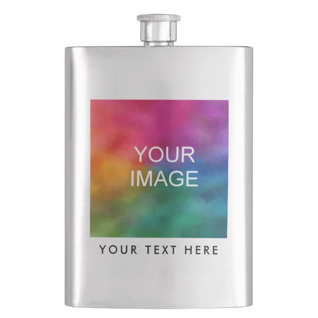 Custom Modern Upload Photo Image Or Logo Template Flask (Front)